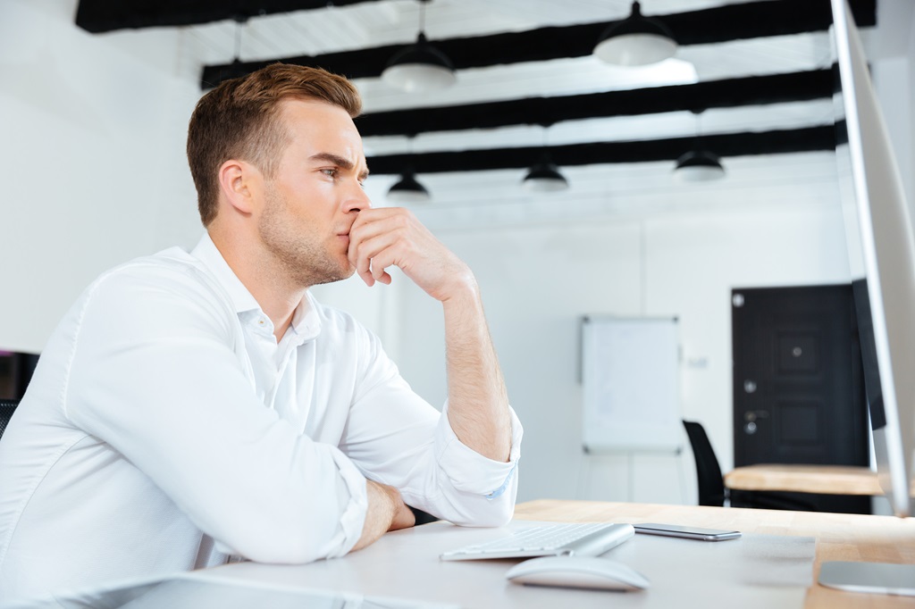 professional considering the decision to quit his job