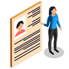 e resume writing icon